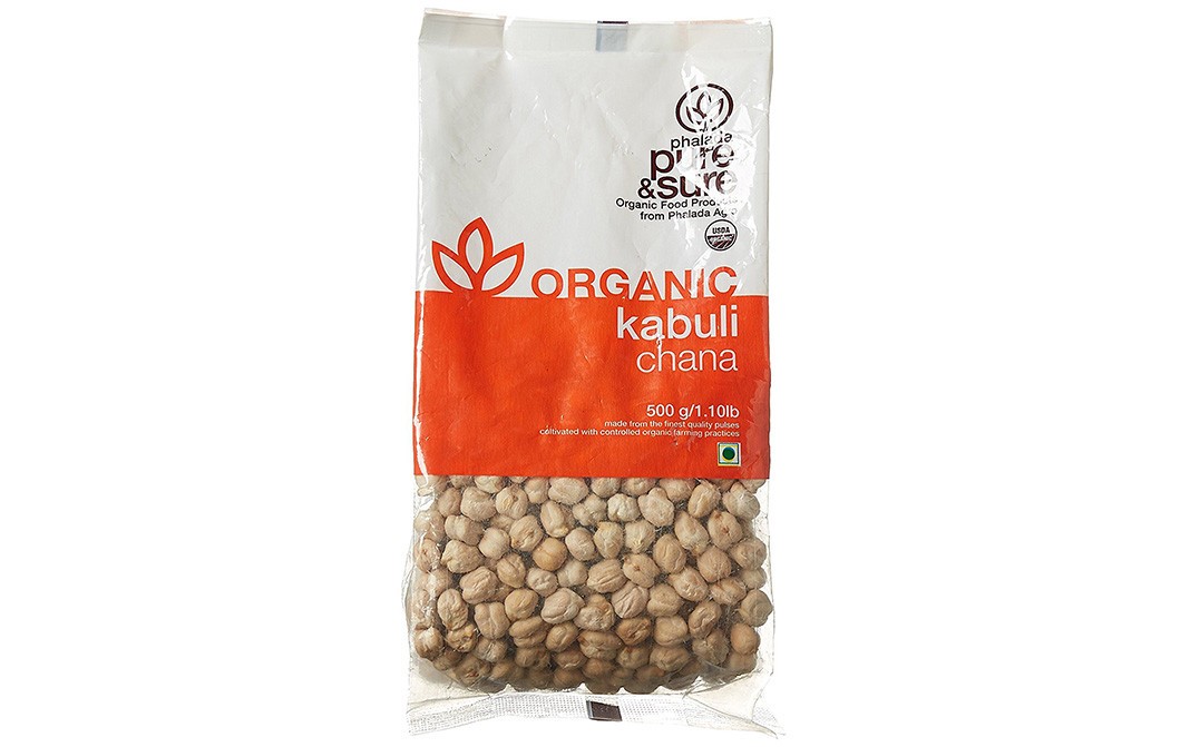 Pure & Sure Organic Kabuli Chana    Pack  500 grams